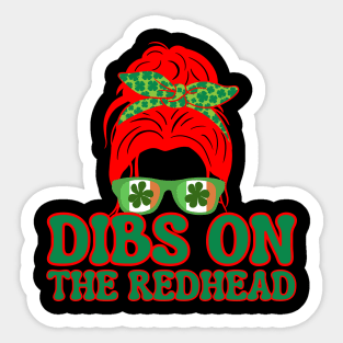 Dibs-On-The-Redhead Sticker